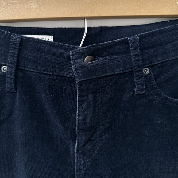 Gap 1969 Skinny Leg Stretch Coduroy Legging Jeans Navy Blue Women 27/4 - Picture 3 of 15